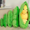 Large Pea Pod Plush Toy - Creative Dutch Bean Doll & Back Support Pillow
