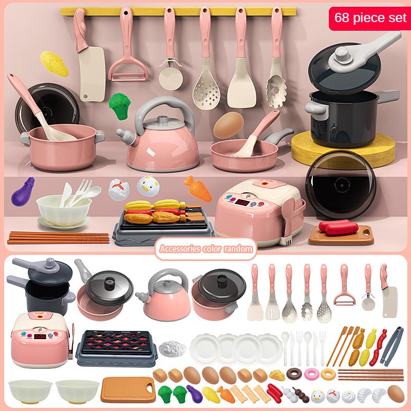 Children`s Play Kitchen Toy Set, Girls`