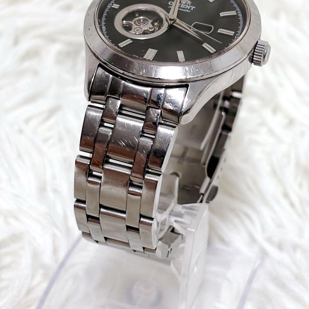 Used Orient DB05-C2 Automatic Watch Open Heart See-through Caseback Black Dial ORIENT Mechanical World Stage Collection