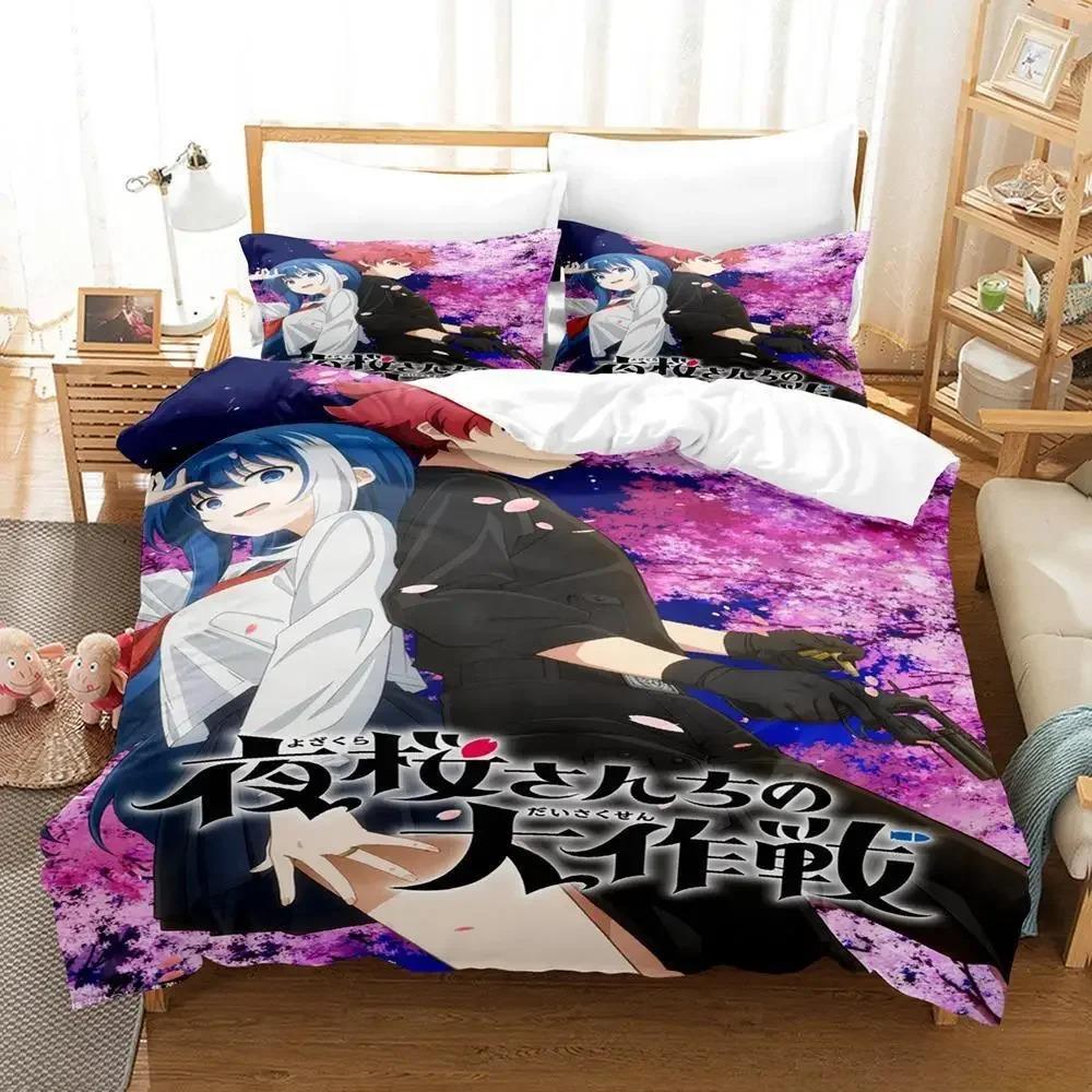 Ny Yozakura Mission Sängklädesset Enkel Twin Full Queen King Size Sängset Vuxen Barn Sovrum Påslakanset Anime Lakan Set