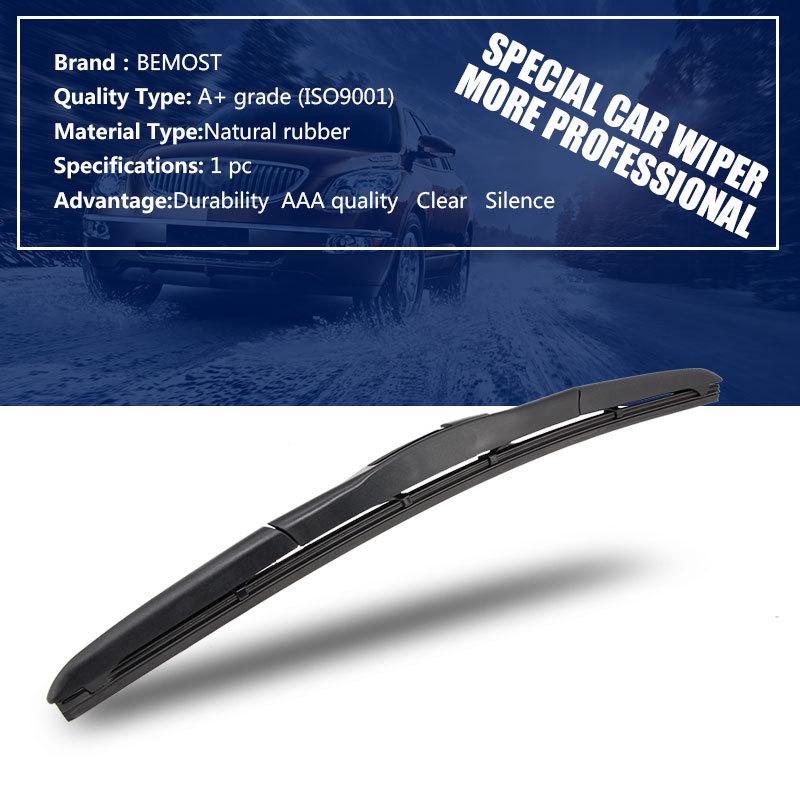 

BEMOST Universal U-Type Car Wiper Blade 14 16 17 18 19 20 21 22 24 26 U Hook Windscreen Windshield Rubber Hybrid Auto Wipers 14 Inch