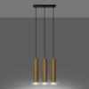 Lagos 3 Gold Gloss Hanging Lamp