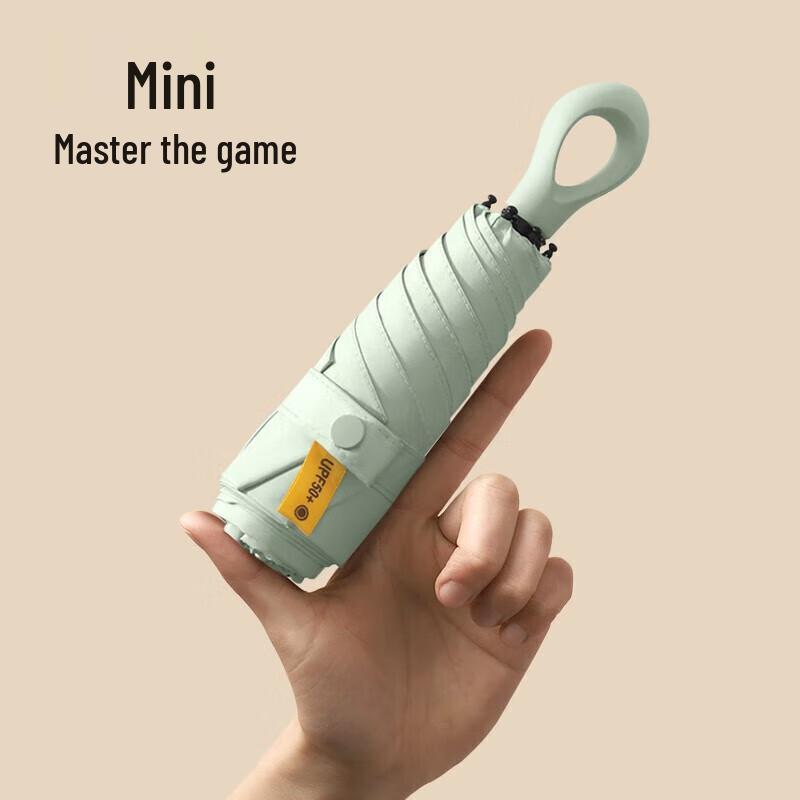 Mido Water Drop Handle 5-Fold Capsule Sun Umbrella