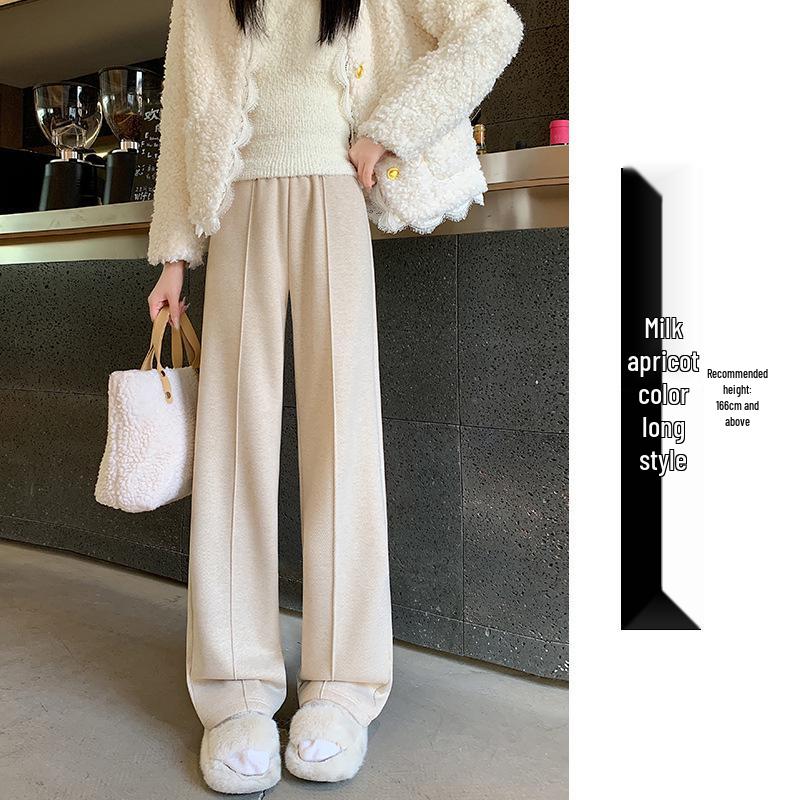 

Women s Herringbone Wool Wide-Leg Pants - 2025 Autumn/Winter Collection X-Large