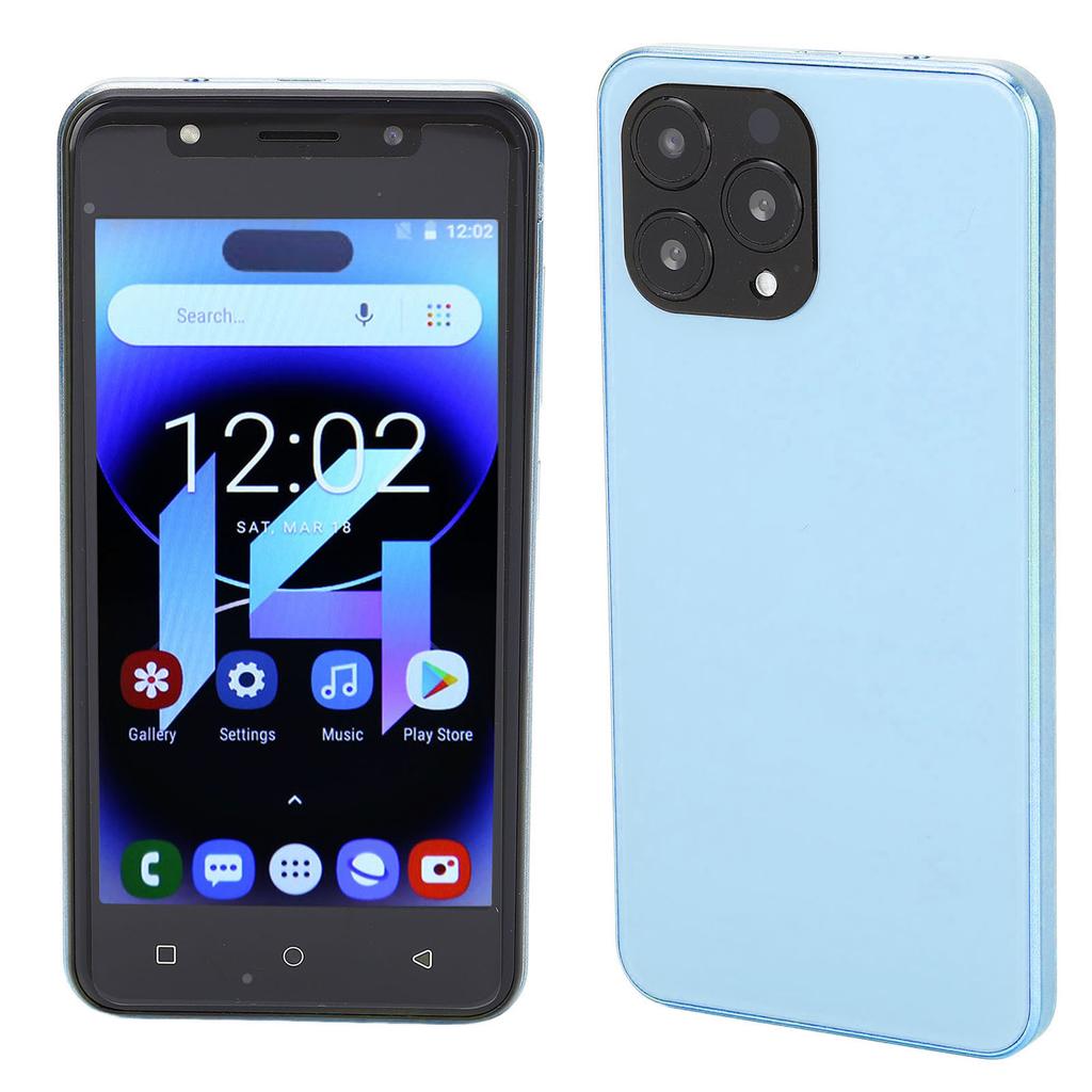 I14 Pro Max 5.0 Inch Smartphone 3G Network 4GB RAM 32GB for Android 10 Cell Phone Blue