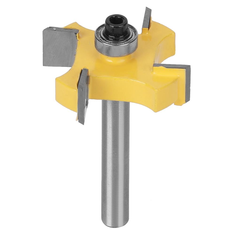 

4 Blade Cemented Carbide Router Bit Milling Cutter Milling Tool Woodworking Accessories4 Blade T Slot Router Bit 6x3 8