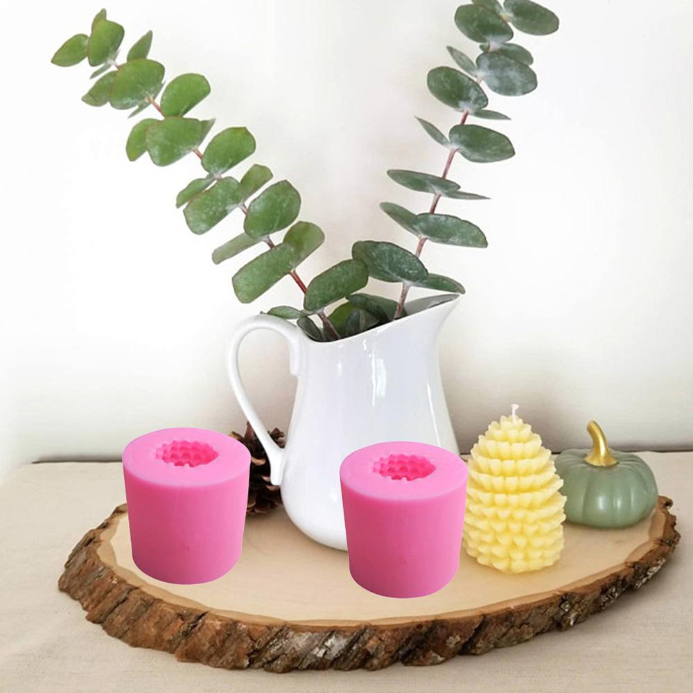 Xmas Bakeware Baking Tool Silicone Candle Mold Pinecone Candle Mold Soap Mould Candle Making Mold