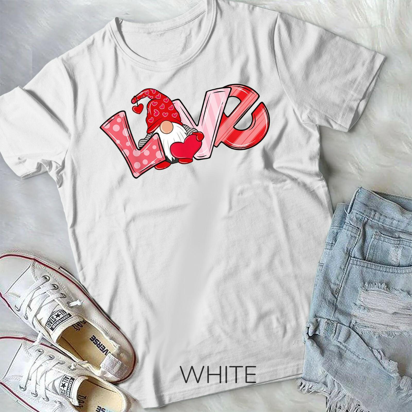Valentine Day Gnome Love Funny Gifts Unisex Youth T-shirt XL