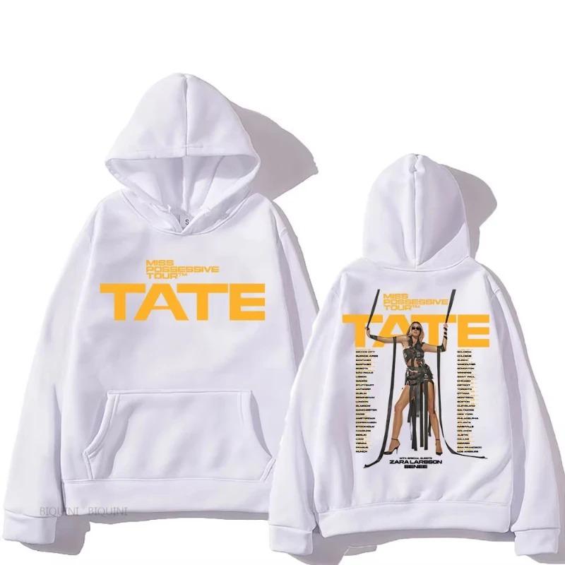 Men Women Long Sleeve Hooded Sweatshirts Tate McRae So Close To What Album Hoodies Fleece Vintage Oversized Pullover Tracksuit Female Male Clothing