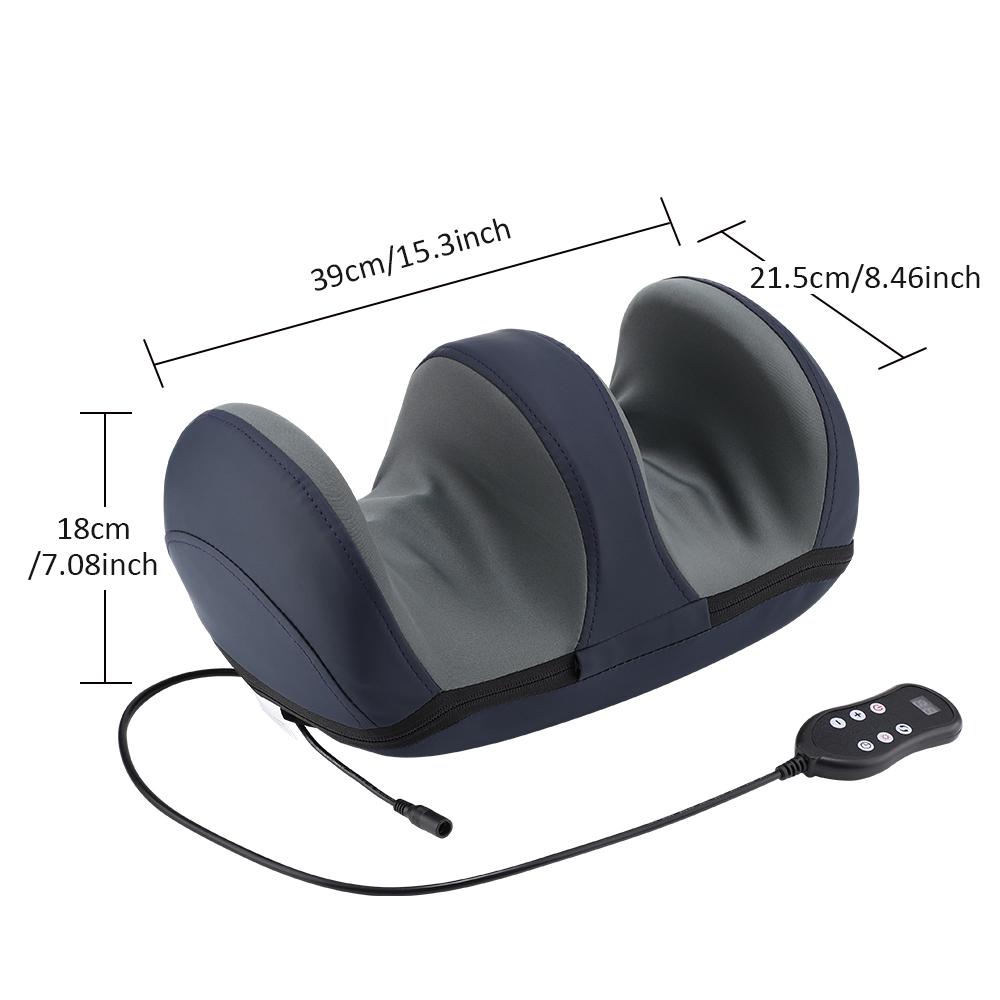 Electric Intelligent Foot Massage Device with Remote Control Household Calf Massager Red Li Kneading Therapy for Foot Relaxation