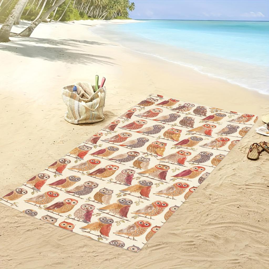 Versatile Polyester Beach Towel - Ideal for Swimming, Fitness, Camping, Yoga, Travel and Beach Activities