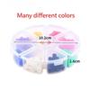 1Box Dental Silicone Identification Rings for Instrument Labeling, Disinfection, Sorting, and Sterilization; Heat-Resistant