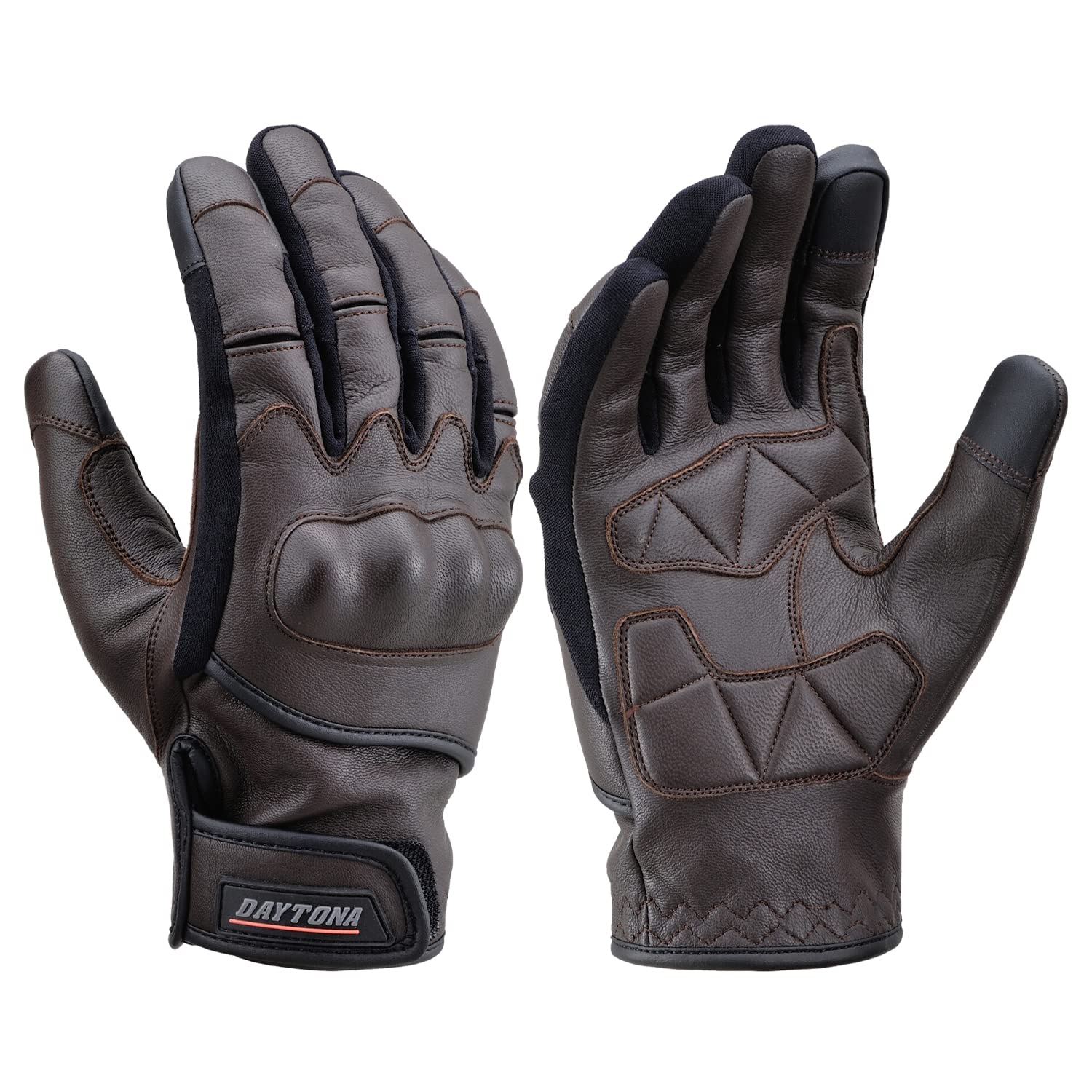 

Зимние мотоциклетные перчатки Daytona Goat Protector, размер M, водонепроницаемые и ветрозащитные, с жесткой защитой для смартфона, изготовлены из козьей кожи, HBG-079, коричневые, M, 29236,