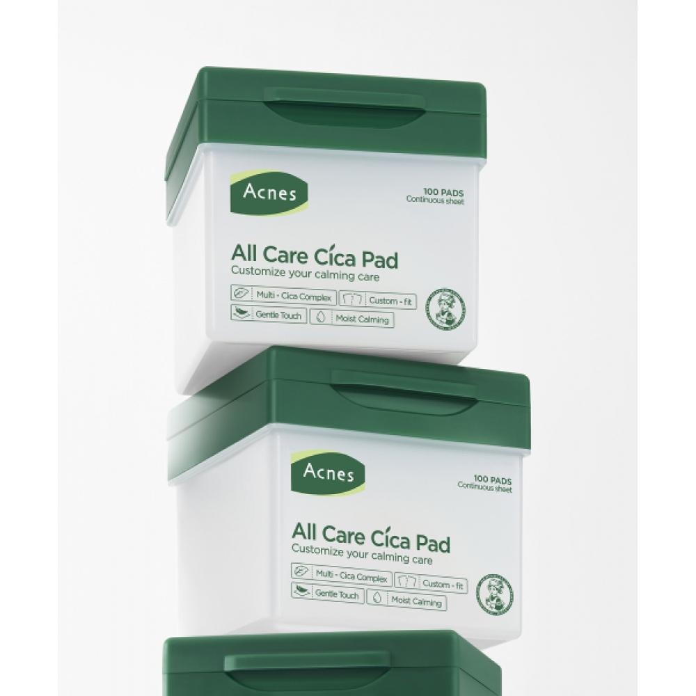 Acnes Rewrappable All Care Cica Pad  100 Sheets NONE