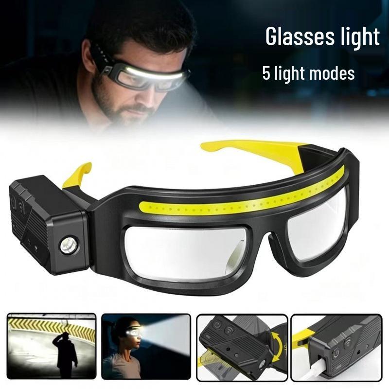 XTE Multifunctional Induction Headlamp: Compact, Rechargeable Via Type-C, with Warning Light