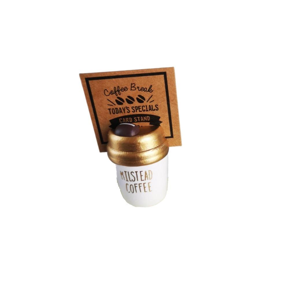 

5pcs Wooden Menu Folder Fashionable Message Holder Multifunctional Business Card Note Holder Menu золотой