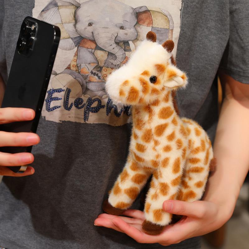 25/35cm Lifelike Giraffe Plush Toy Cartoon Stuffed Animal Simulated Giraffe Plushies Cuddly Doll