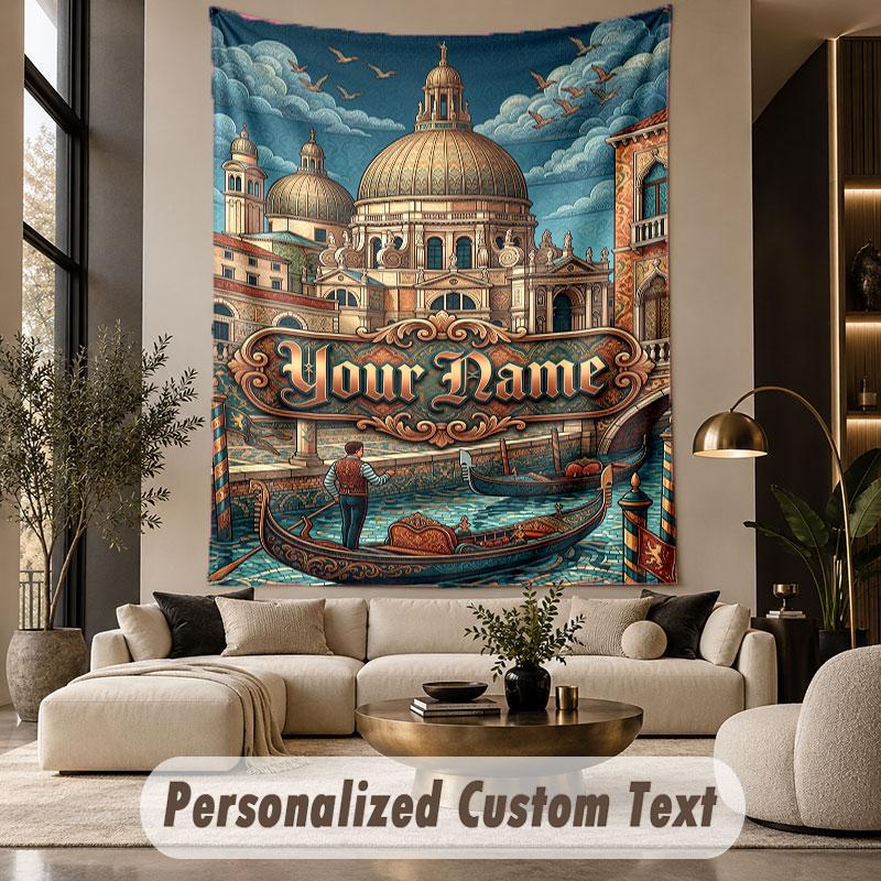 Fantasy Magic (112) Theme Custom Tapestry Personalized Custom Name Text Wall Hanging Tapestry Home Decor Background Cloth