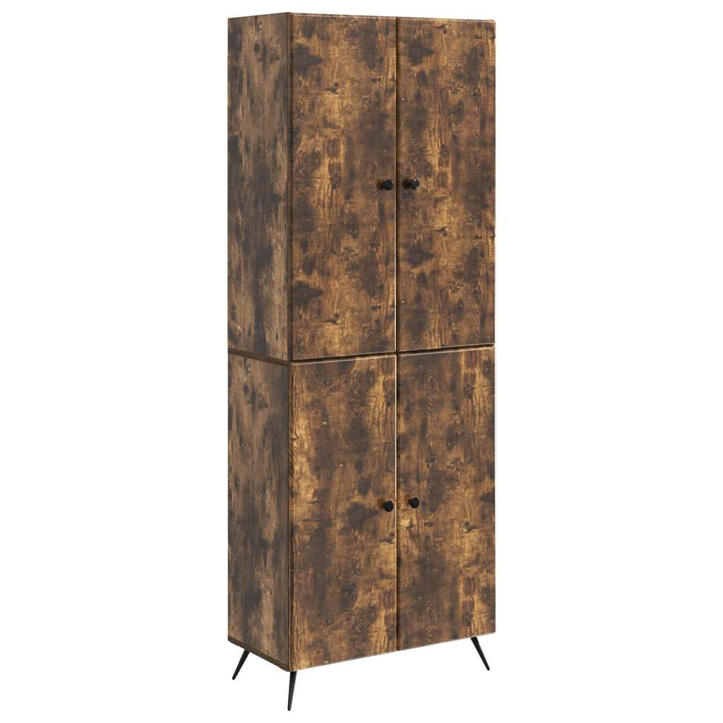 Cabinet Set 2 pcs Smoked Oak Wood Material
