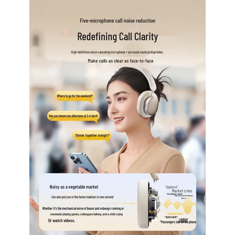 Philips TAH5519 Wireless ANC Over-Ear Headphones