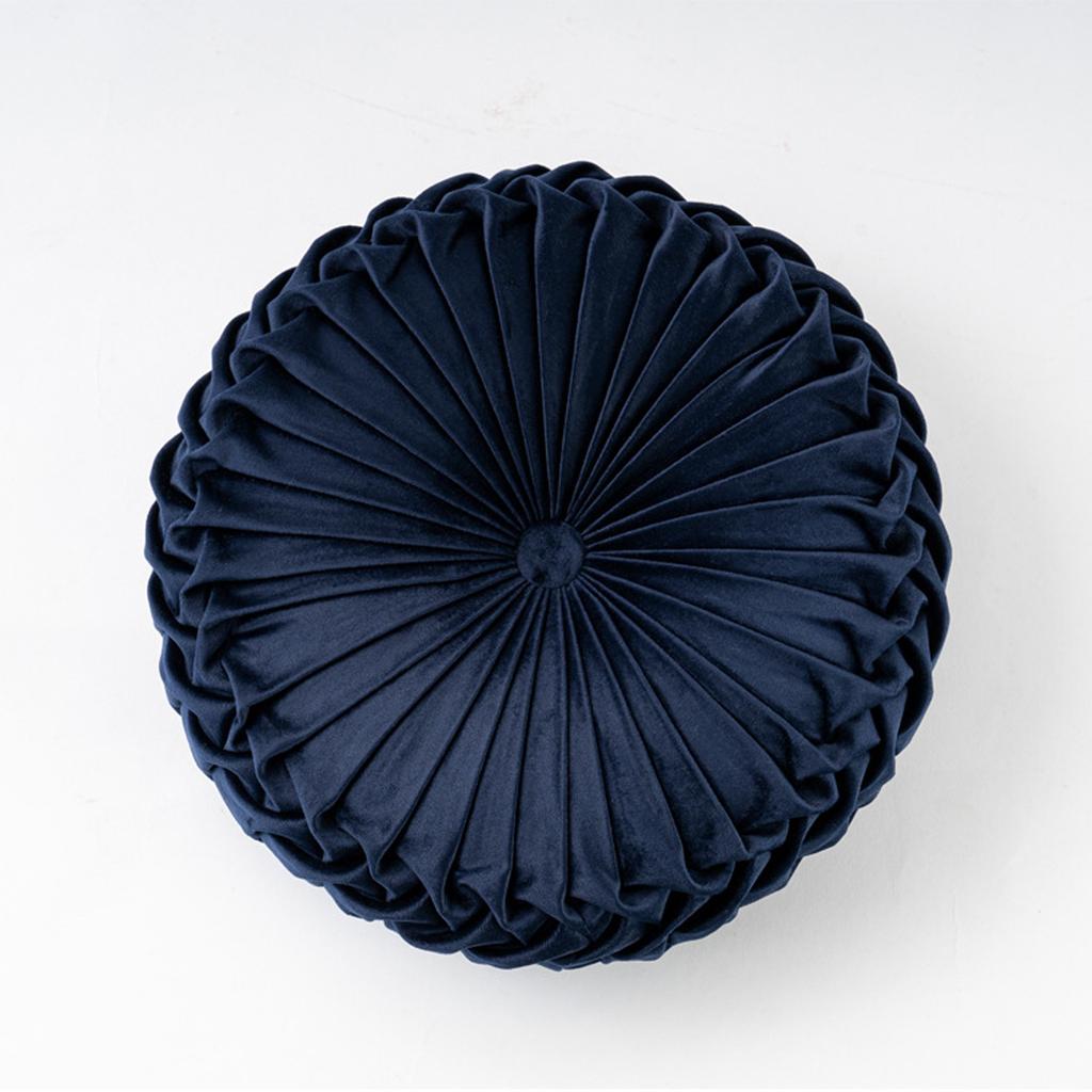 40cm Round Pumpkin Pillow Button Pillow Solid Color Drifting Window Tatami Cushion Thickened Chair Cushion