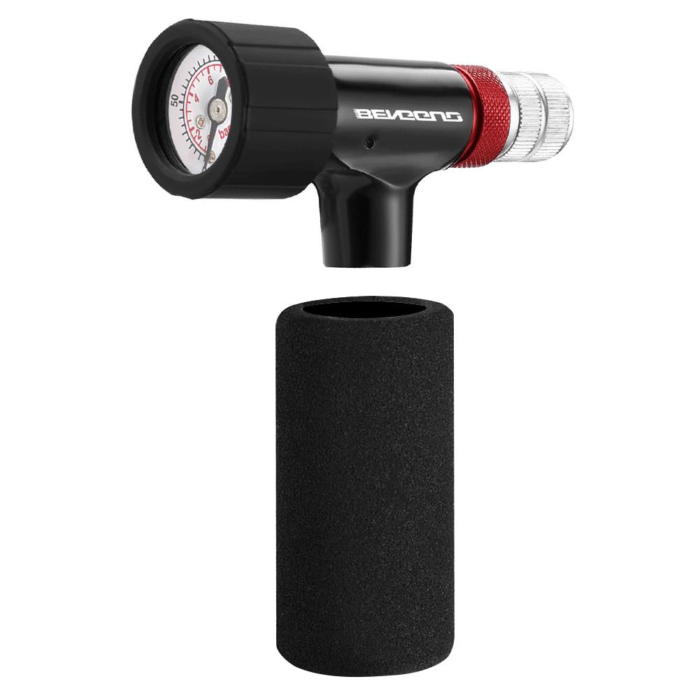 Mini Bicycle Pump with Sponge Cover Portable Tire Inflator Schrader & Presta Valve CO2 Bike Tire Inflator Cycling Accessories