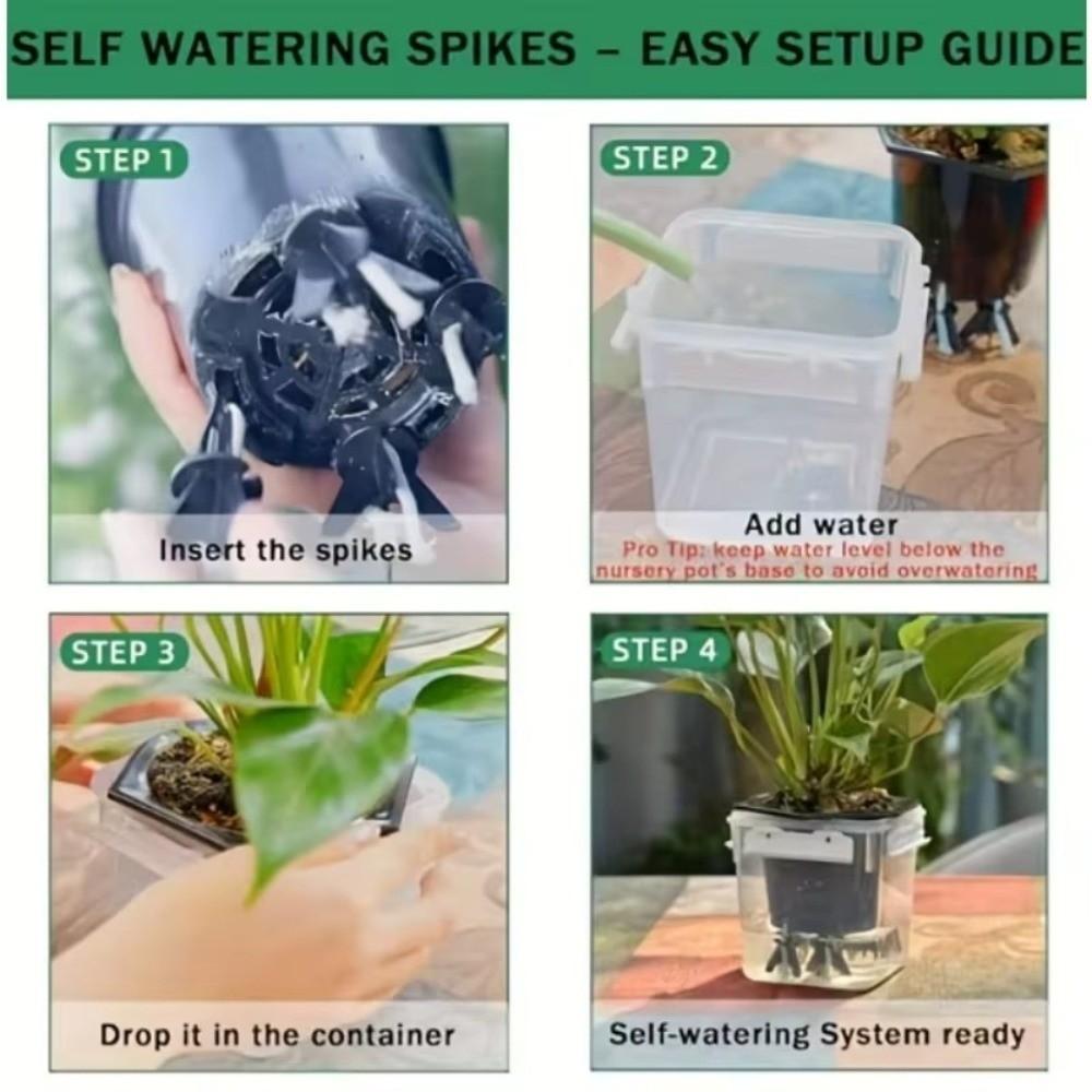 4pcs Water Storage Self-Watering Spikes Self-Absorbing Automatic Watering Device Potted Plants