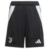 Adidas Juventus 24/25 Home Junior Shorts 100% Recycled Polyester Black