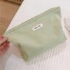 135 Solid Color Makeup Storage Pouch Wear-resistant Corduroy Toiletries Cosmetic Organizer Bag for Women and Teen Girls