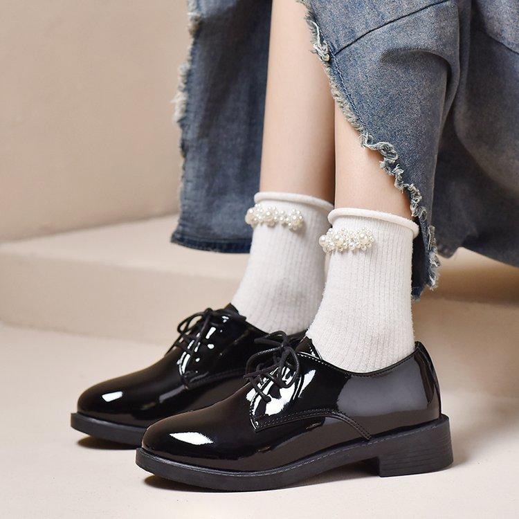 Mary Janes Shoes Woman  Trend British Style Oxfords Mouth Black Flats Casual Female shoes Ladies Footwear Loafers women