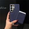 Premium Suede Leather Magnetic Suction Case For Samsung Galaxy S26 Ultra S24 Plus S25U Luxury 2 in 1 Removable Card Wallet Cover