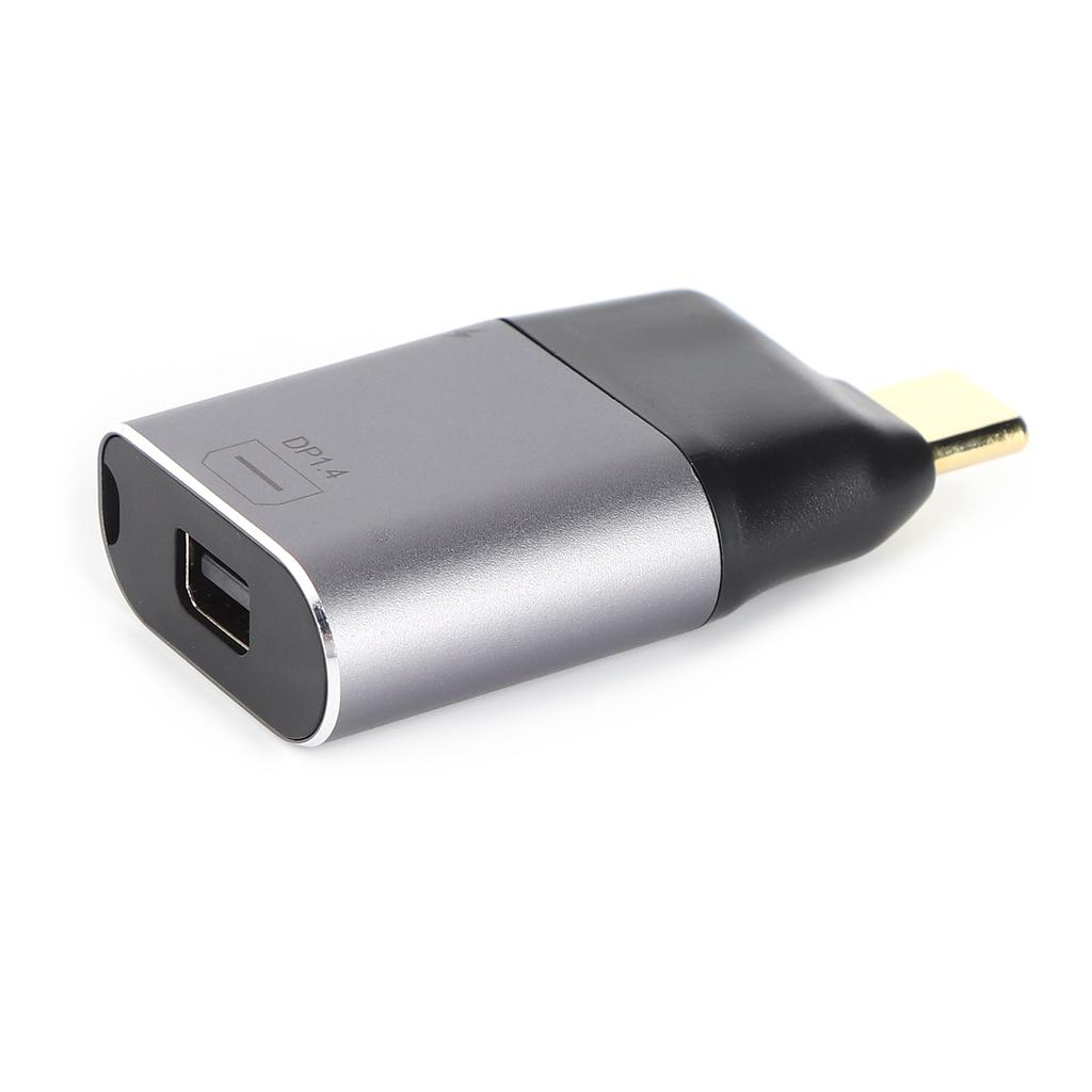 TypeC Male to Mini DP Female Adapter Portable TypeC to DP Adapter Compatible for Windows Android OS X