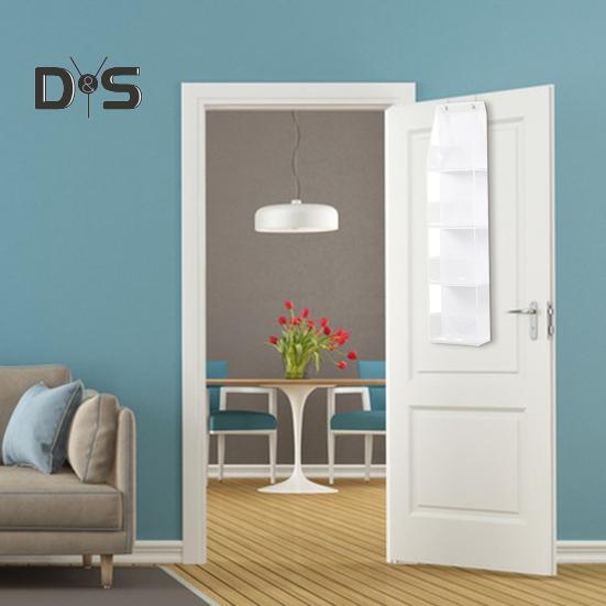 Storage Hanging Bag Organizer Strong Load-Bearing Large Capacity Simple Installation Multipurpose Storage Holder with Metal Hooks