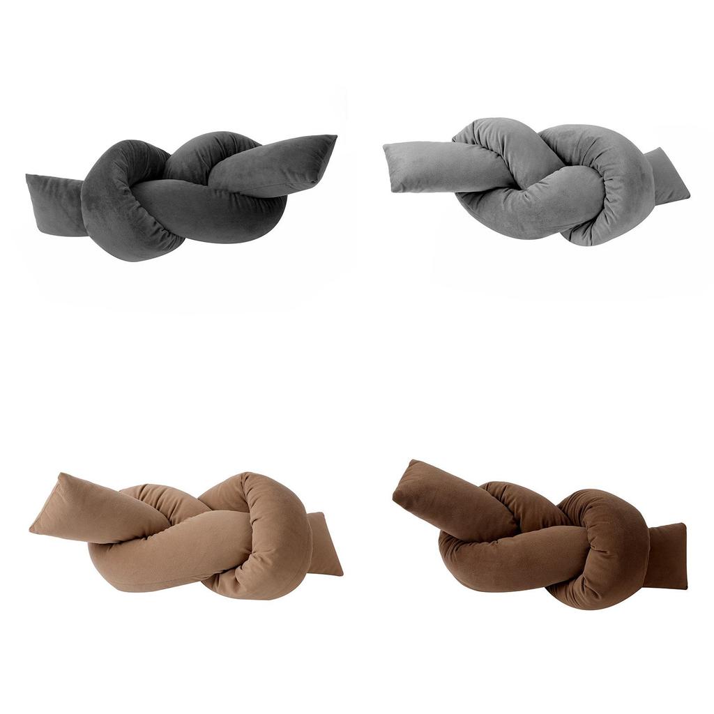 Cuscino Decorativo Moderno Minimalista in Velluto Olandese con Design Annodato per Arredo Salotto