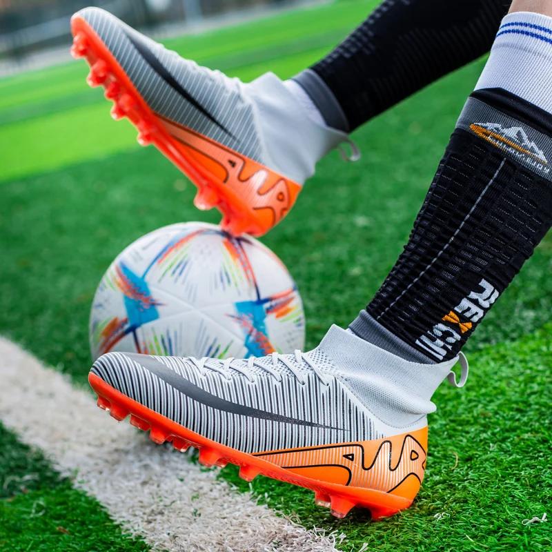 Men Soccer Shoes Original Professional TF/FG High Quality Society Non Slip Football Shoes Outdoor Sneaker Casual Football Boots
