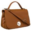 Karmelowa Torebka Damska Crossbody Ze Srebrnymi Okuciami - David Jones