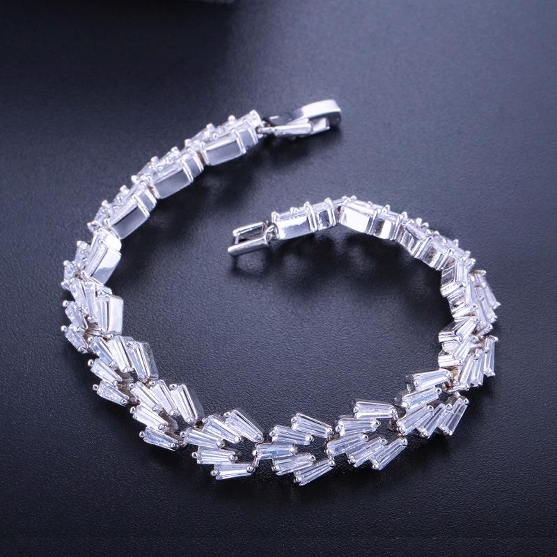 S0122 Multi-Color Optional, Irregular Women'S Bracelet, Shining Zircon Hand Jewelry
