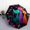 1 PC Automatic Folding Umbrella - Beautiful cat Pattern, Portable & Foldable Design with 8 Ribs, Christmas Birthday Gifts