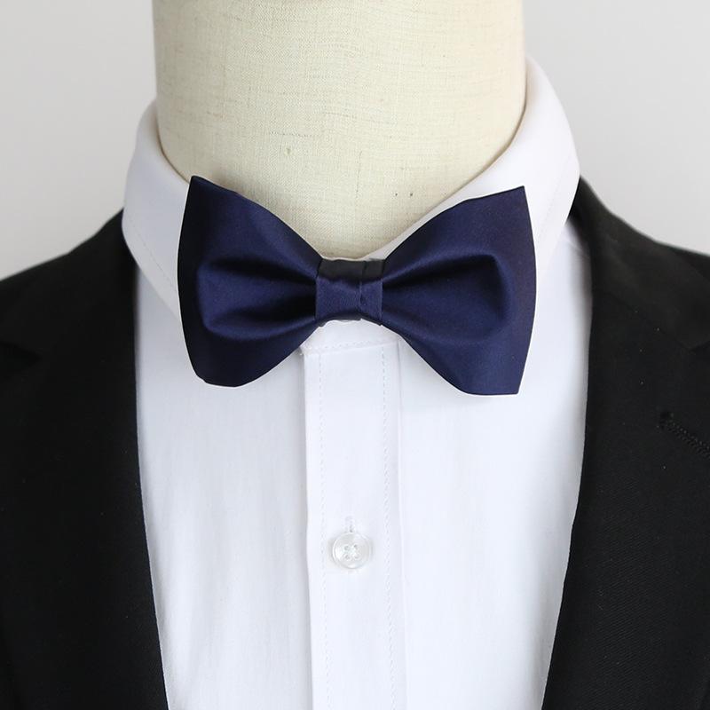 Black Men'S Bow Tie Groom Best Man Mc Host Dress Suit Burgundy Trendy Bow Tie Blue