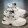 High-top Men's Sports Shoes Autumn Youth Martin Boots Sports and Leisure Little White Height-increasing Dad Versatile Trendy Shoes
