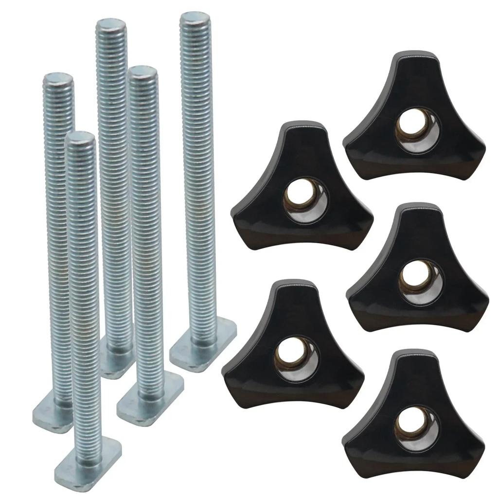 500MM Double-Cut Profile T Track and T Bolt Knob, Miter Track Sliding Nut T-Slider T Slot, Universal T Track for Woodworking