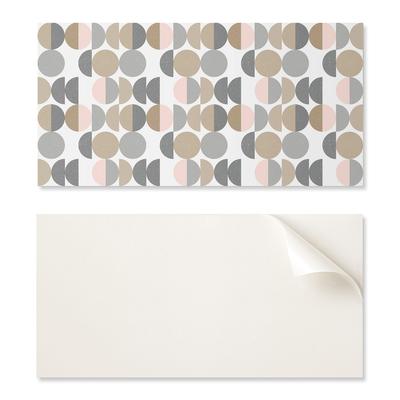 Naklejany Panel Dekoracyjny Do Szybkiej Odmiany Ściany 120X60 Cm Geometria Okręgów I Półokręgów