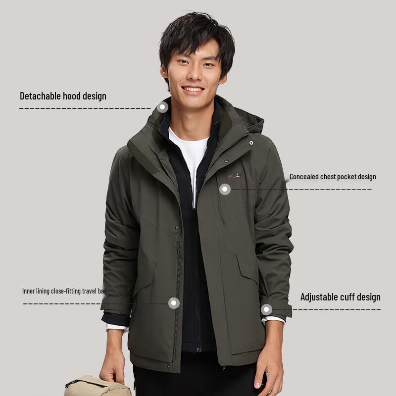 NORTHLAND Men's 3-in-1 Rock Series Winter Jacket