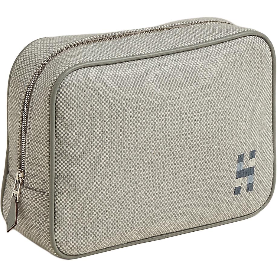 Hermès H Knight Chapitre 25 Boucle Argentée Sac de Rangement de Voyage en Laine Mérinos Grands Sacs Unisexes H103976MV05
