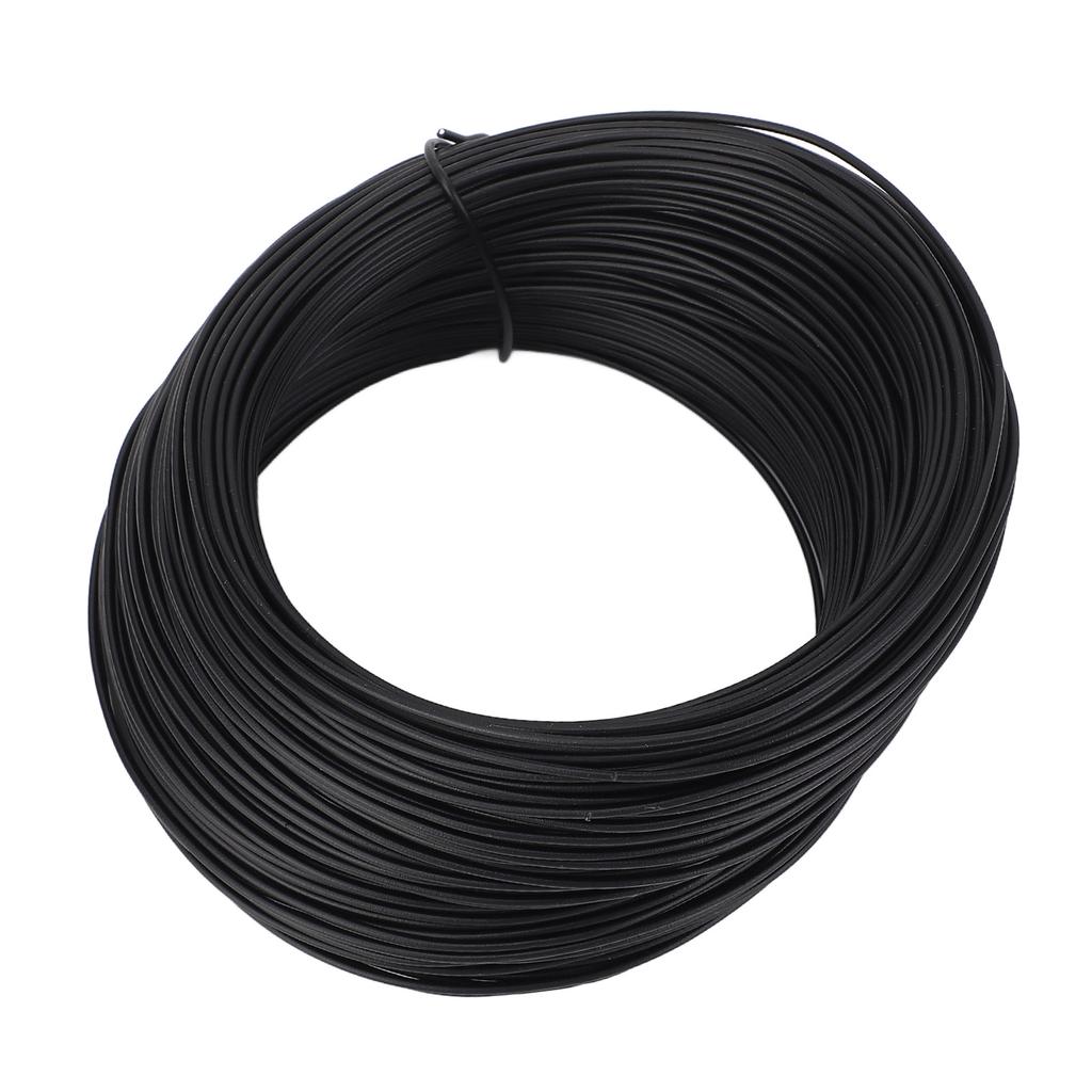 0.75mm 50m Tie Wire Roll Galvanized Iron PVC Coated Wire for Binding Reinforcing Bar and Fiber Optic Cables Black