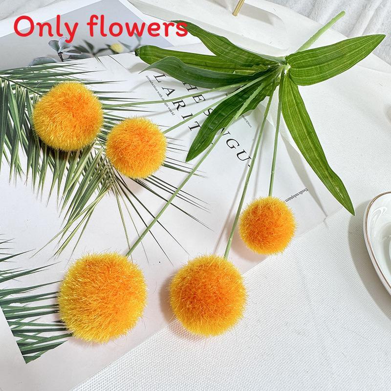 Ball Flower Wedding With Soft Flocking For Photography Studio And Home Decor Use