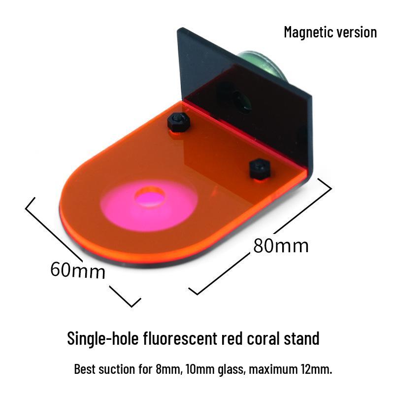 Fluorescent Acrylic Coral Propagation Base with Suction Cups for SPS and Soft Corals.