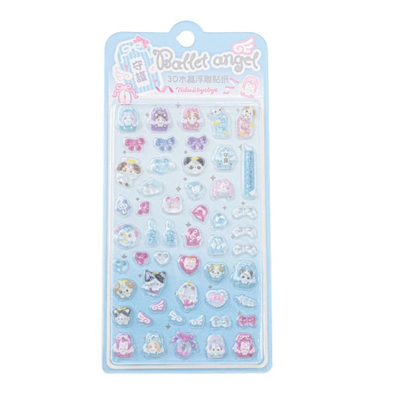 Cartoon Sticker 3D Stereoscopic Sticker Reward Sticker Bottle Sticker Decorative Sticker for Journal