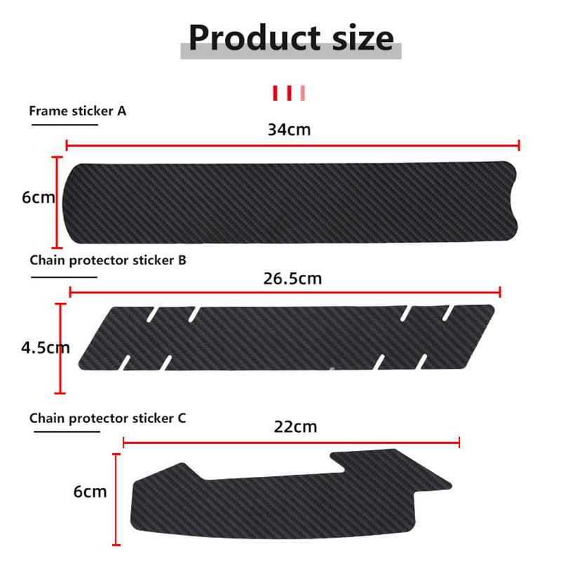 Bicycle Chain Protector Black Cycling Frame Chain Stay Posted Protector Chain Care Guard Cover Bike Accessories