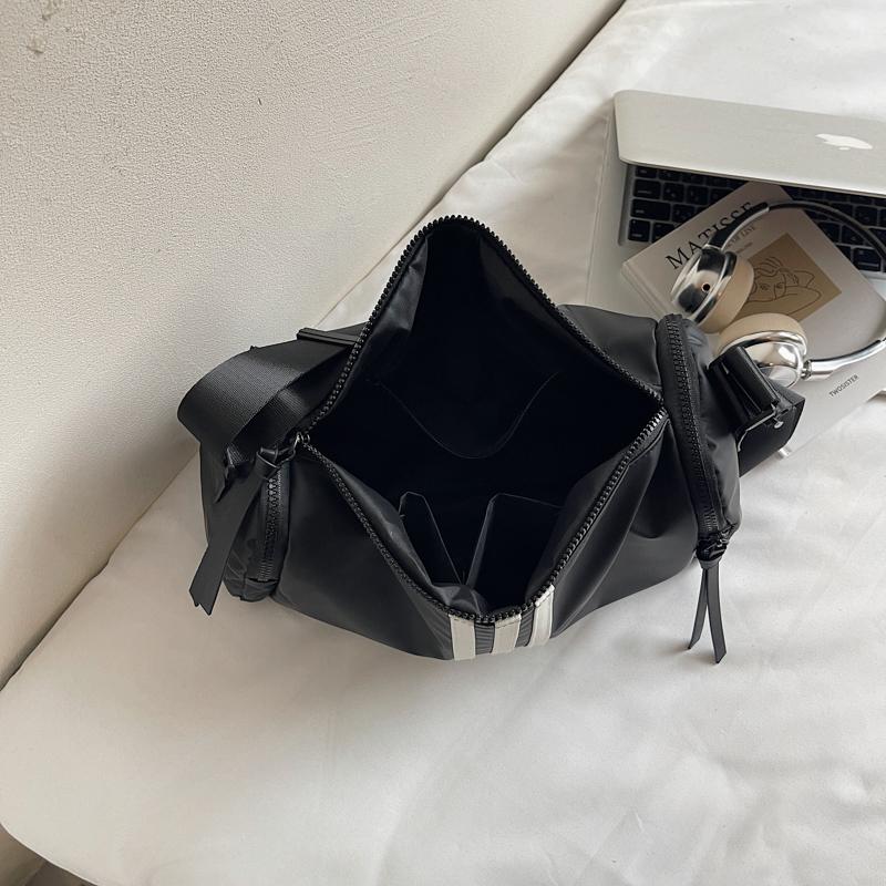 Striped Water-resistant Pillow Bag Women's Shoulder Crossbody Bag